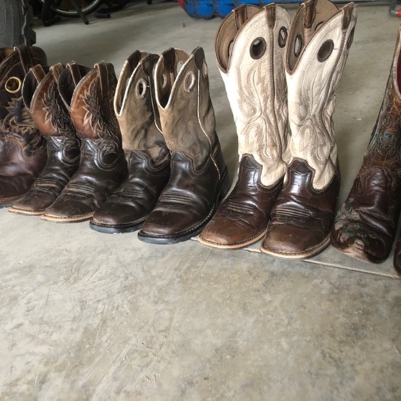 Macy Bean, Ariat and Roper kids cowboy boots - Picture 1 of 6